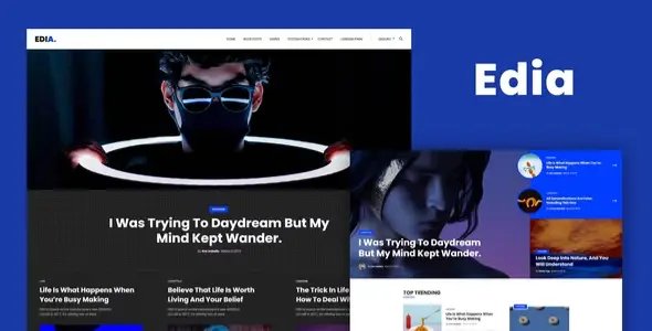 Edia – Blog & Magazine Elementor Template Kit